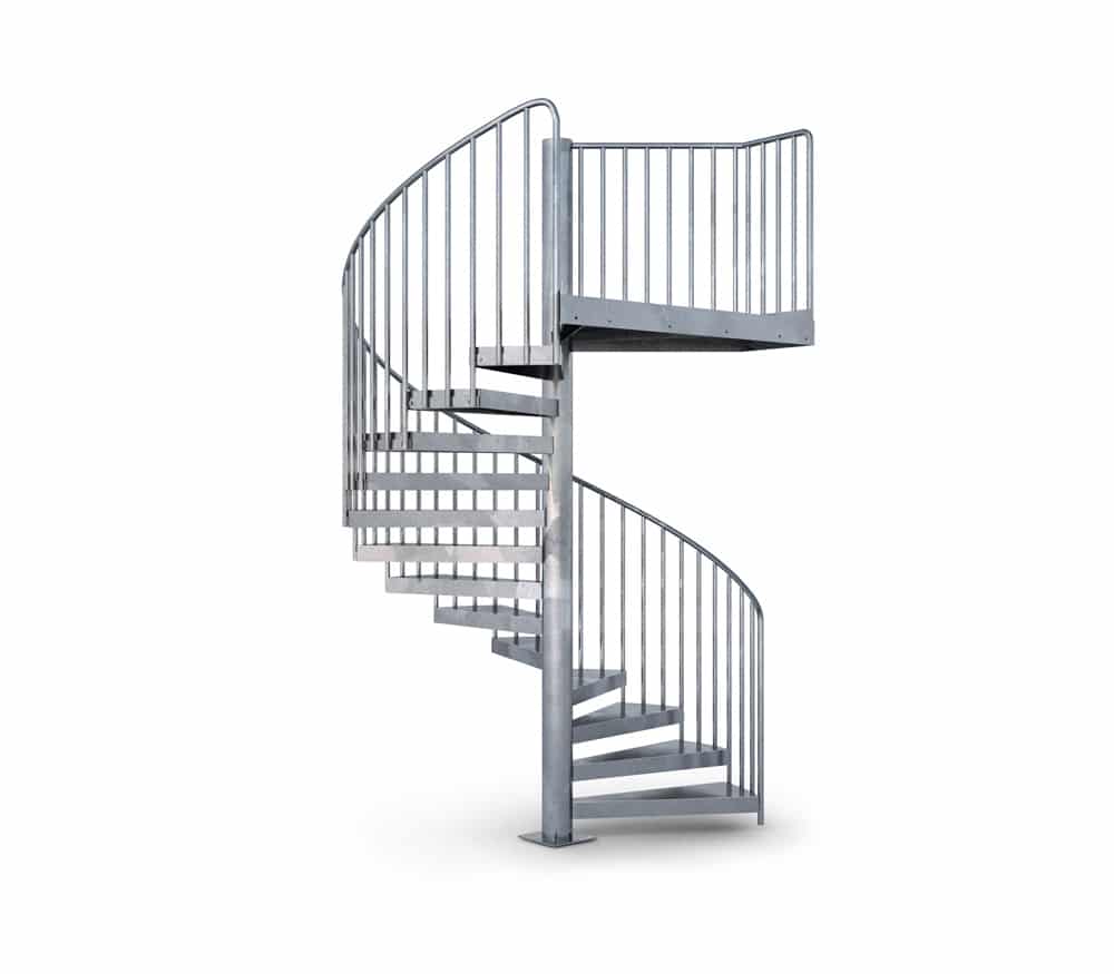 Spindeltreppe aus Metall