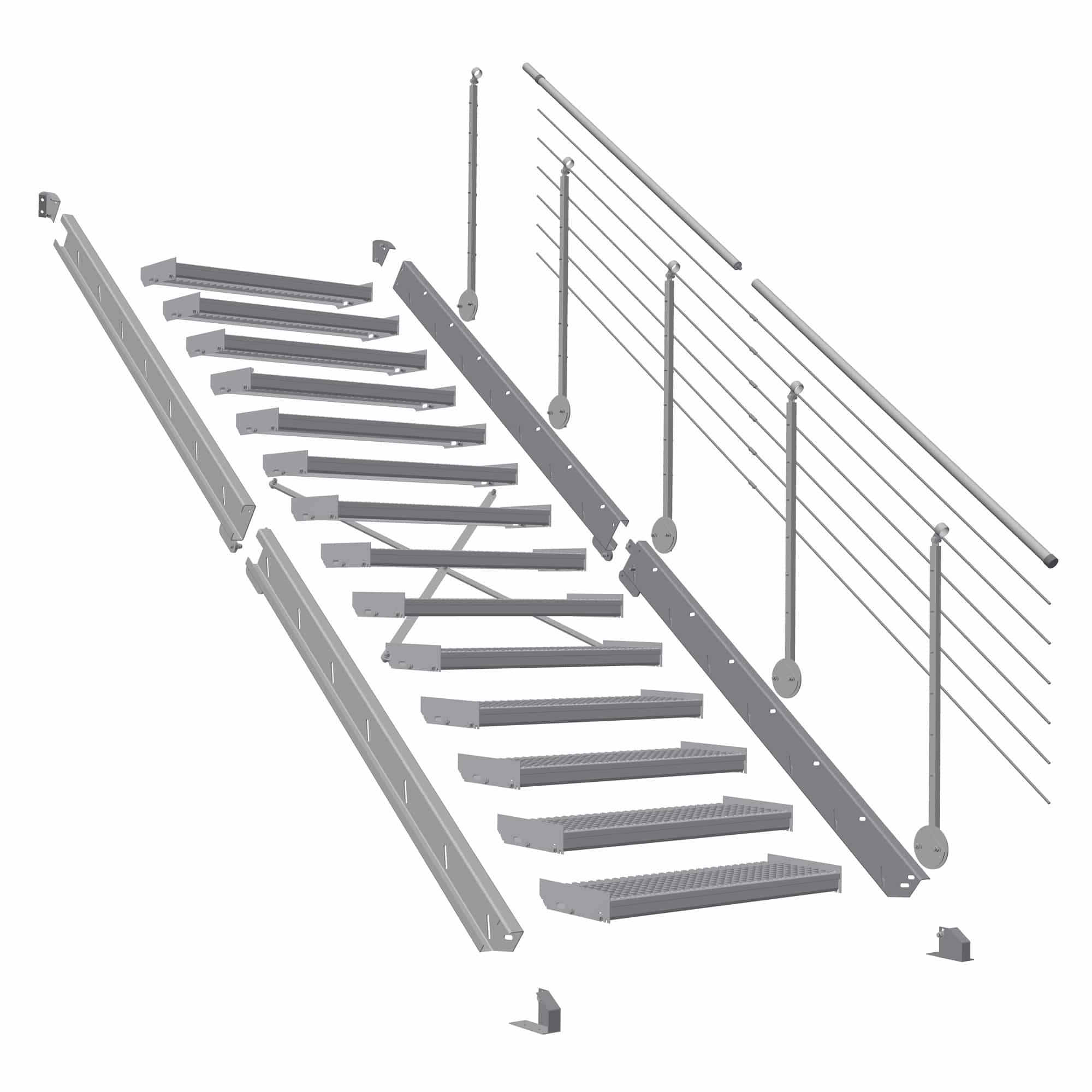 Treppe-Typ-2 Spindeltreppe BASIC